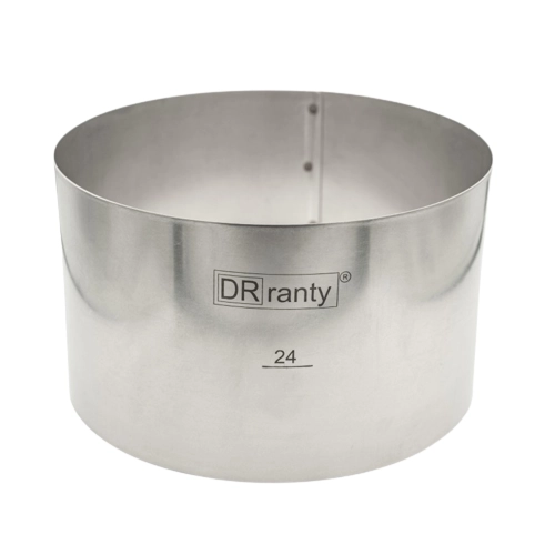 Opaska rant stały obręcz do tortu ciasta forma średnica 24cm wysokość 14cm Dorosiowe Ranty
